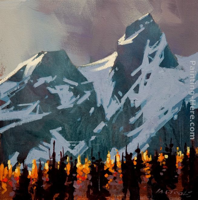 Light Peaks, Tantalus Range painting - Michael O'Toole Light Peaks, Tantalus Range art painting